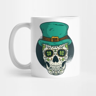 St. Patrick's Sugar Skull Mug